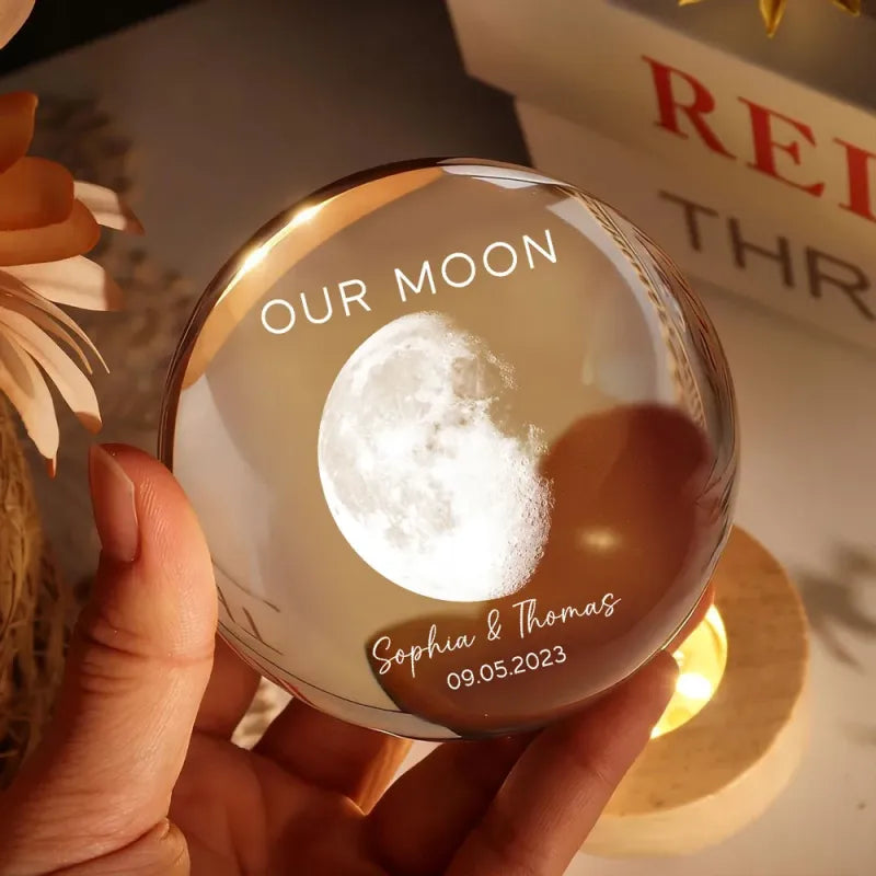 Moon Phase Crystal Night Light
