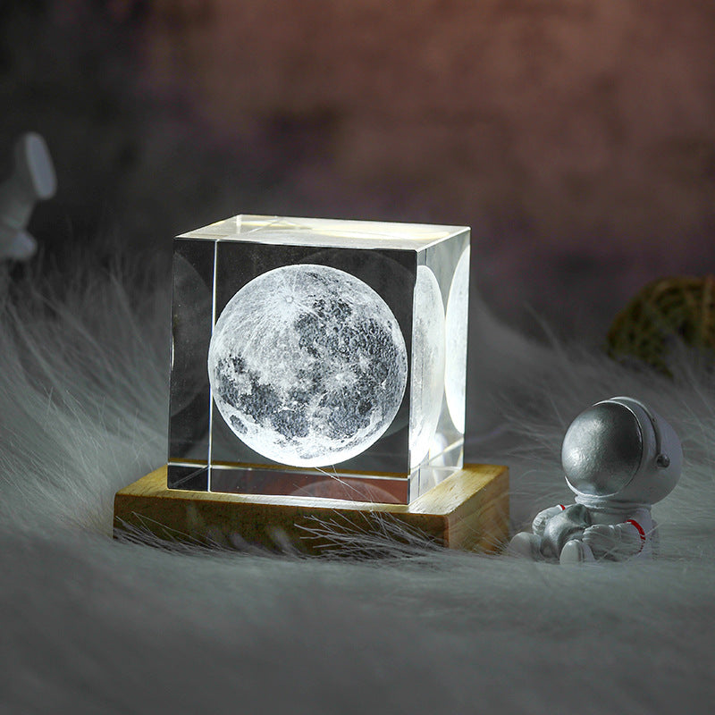 3D Moon Crystal Light