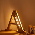 Wooden Name Letter Night Light