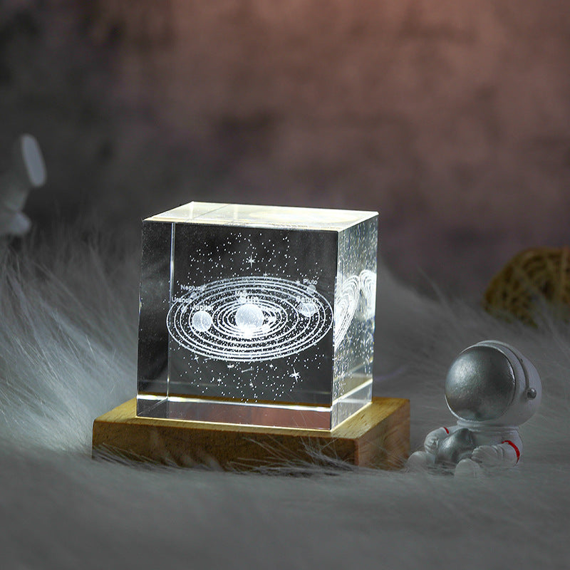 3D Moon Crystal Light