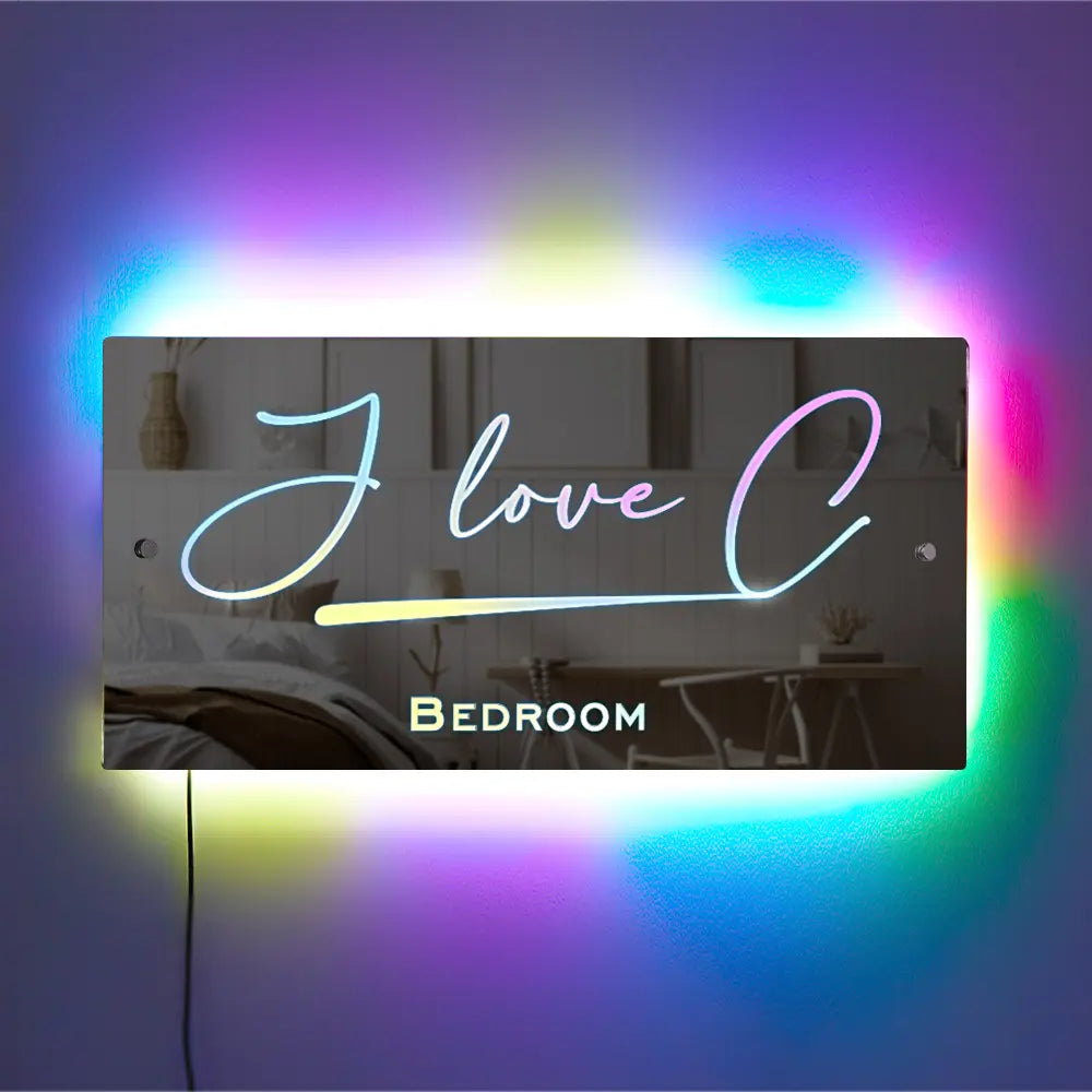 Name Light Up Mirror