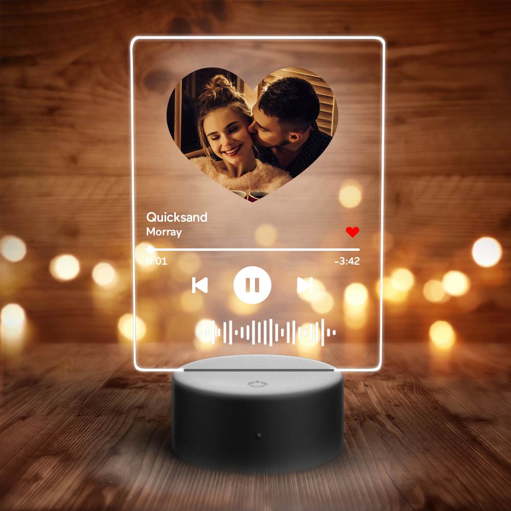Heart Picture Code Night Light