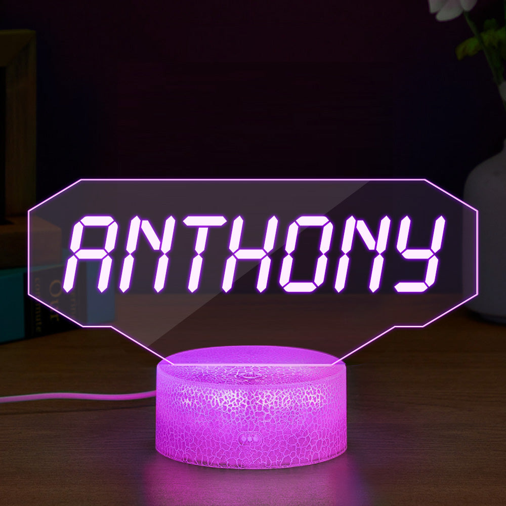 Gamer Tag LED Night Light