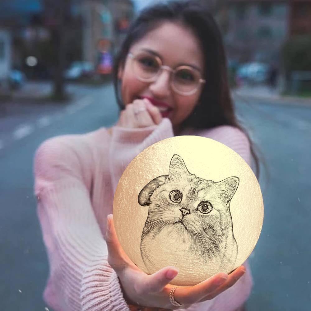 3D Photo Moon Lamp
