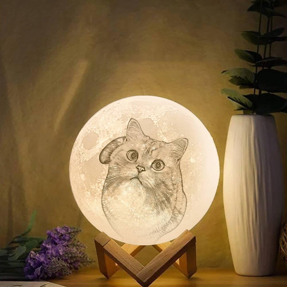 3D Photo Moon Lamp