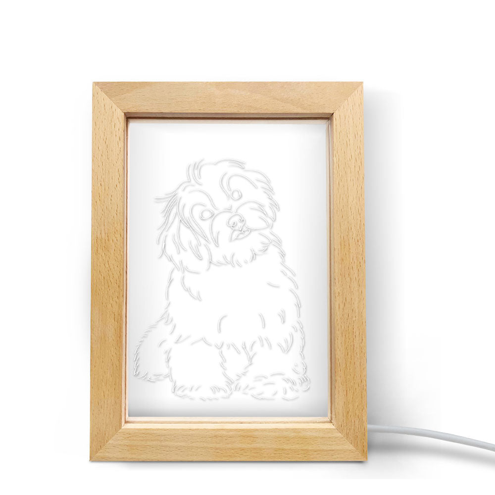 Wood 3D Photo Frame Night Light
