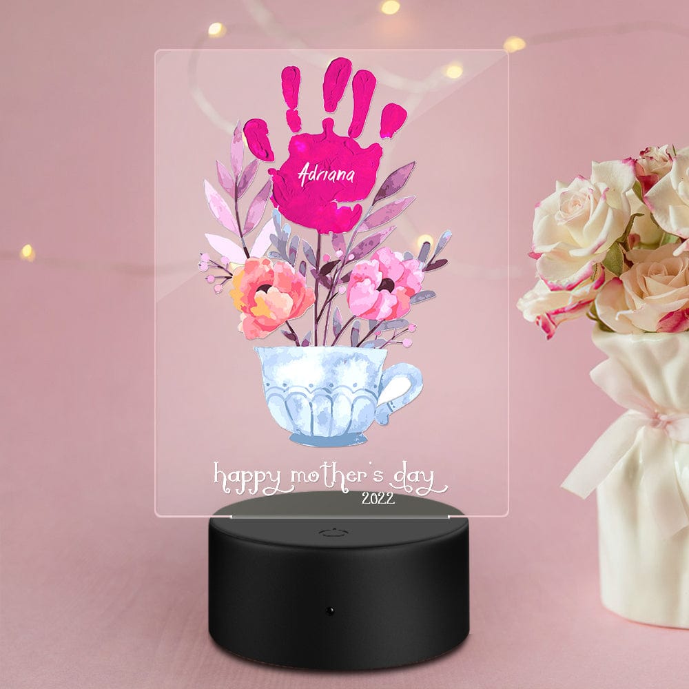 Handprint Name Night Light