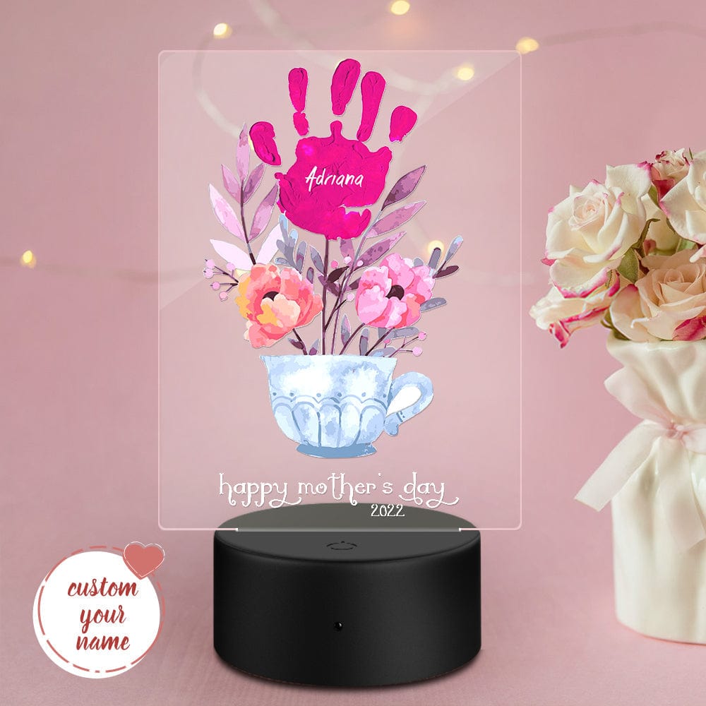 Handprint Name Night Light