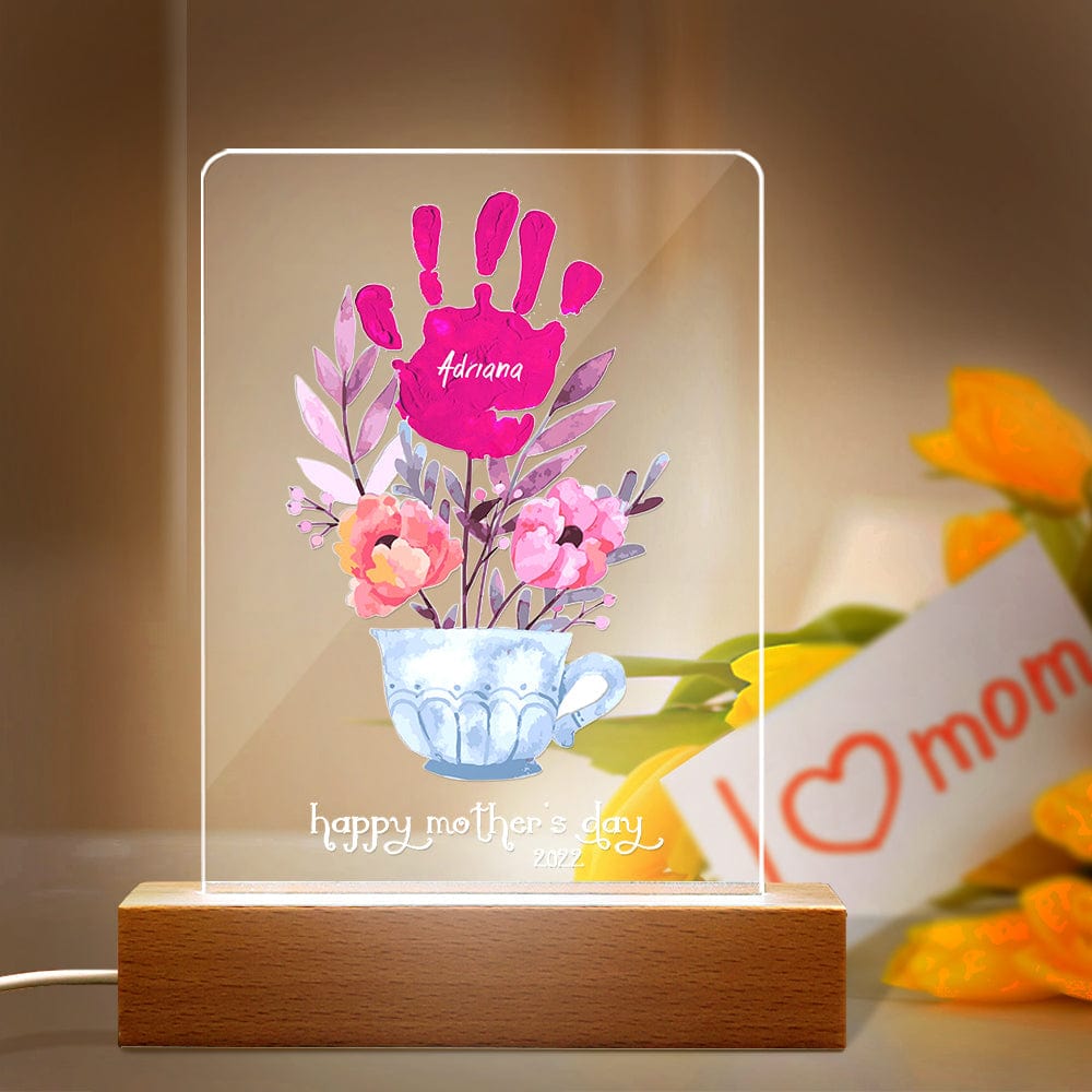 Handprint Name Night Light