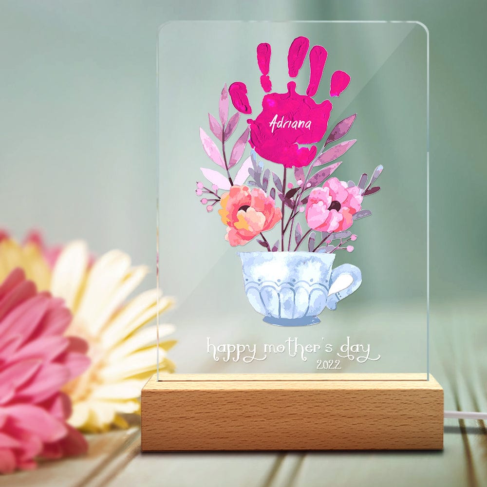 Handprint Name Night Light