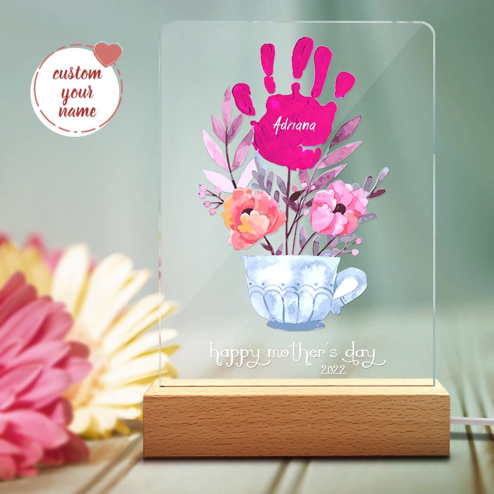 Handprint Name Night Light