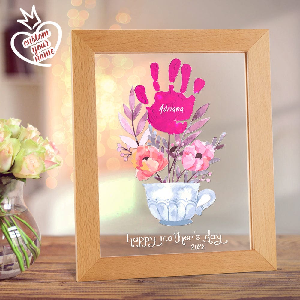 Handprint Name Night Light