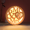 Photo Engraved Wood Night Light