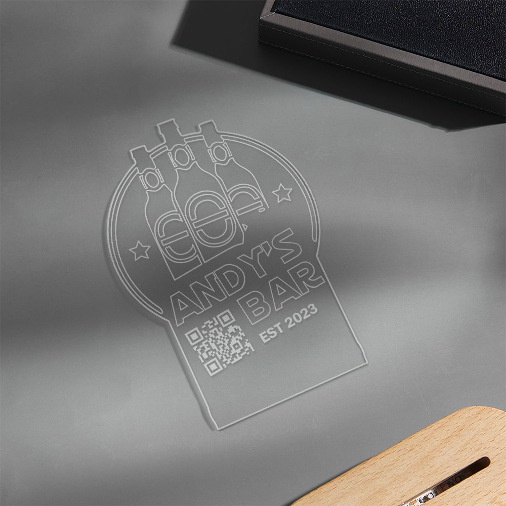 QR Code Bottle Night Light