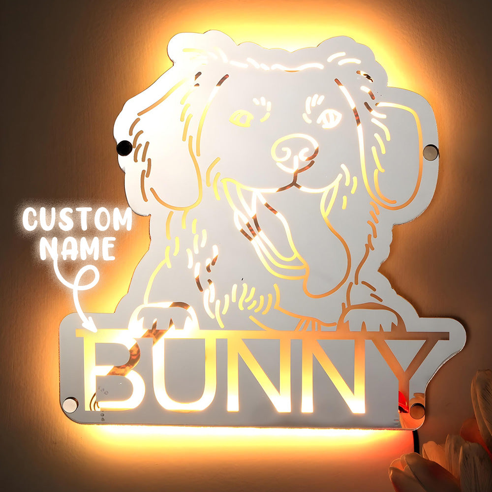 Pet Portrait Mirror Light