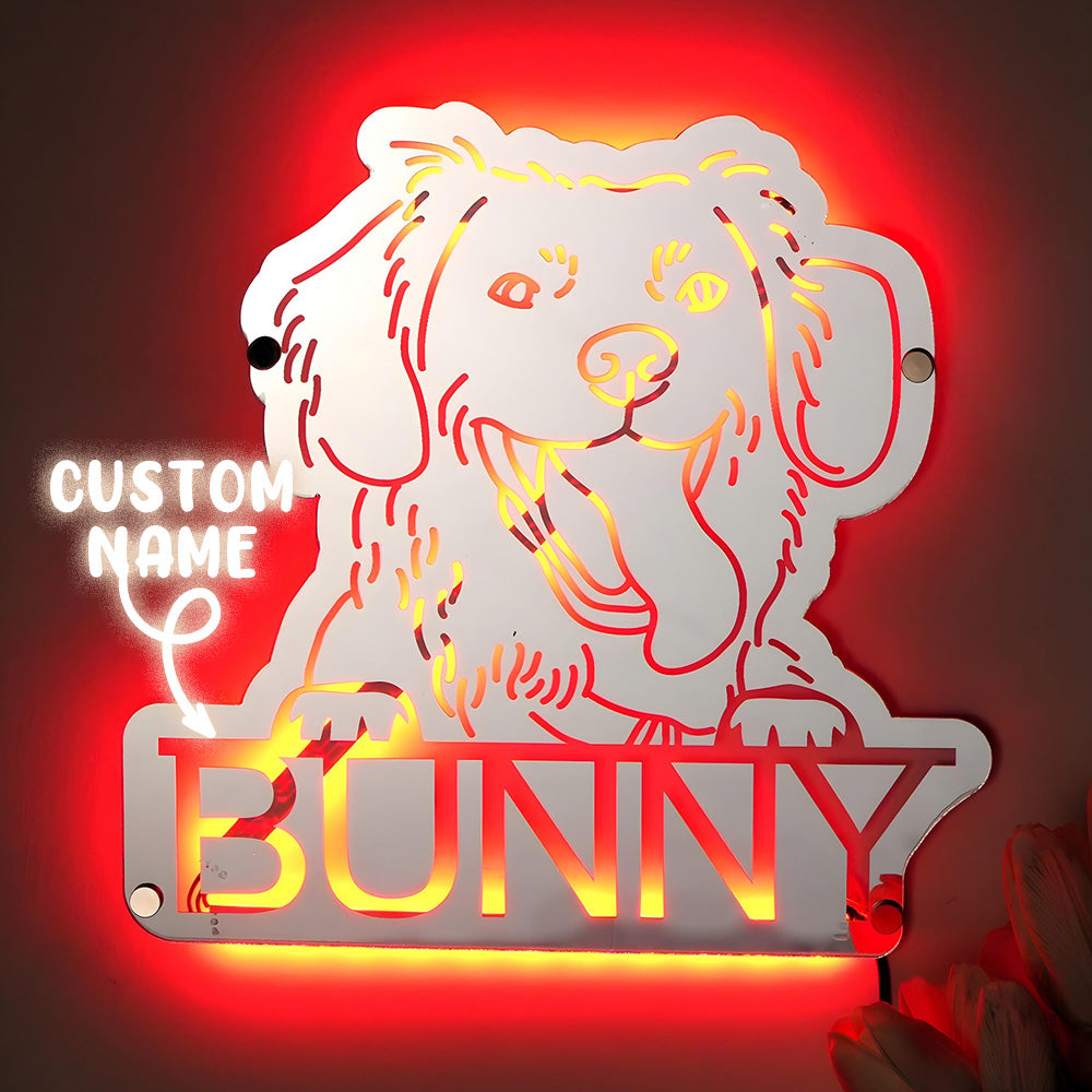 Pet Portrait Mirror Light