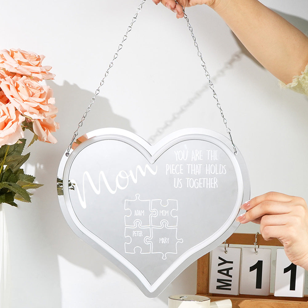 Puzzle Neon Mirror Light