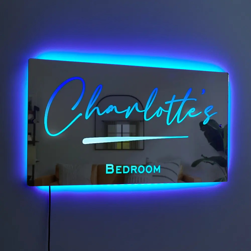 Name Light Up Mirror