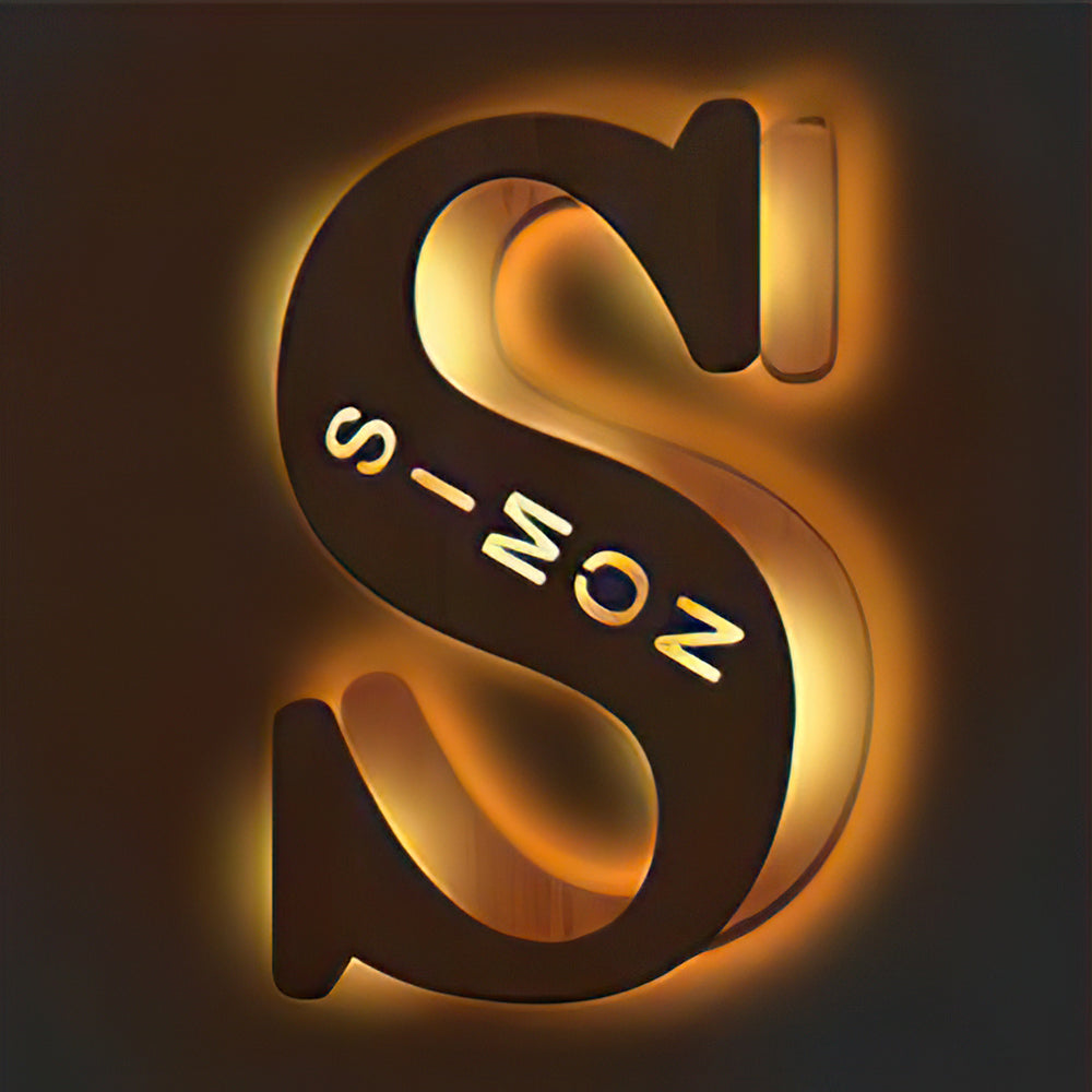Wooden Name Letter Night Light