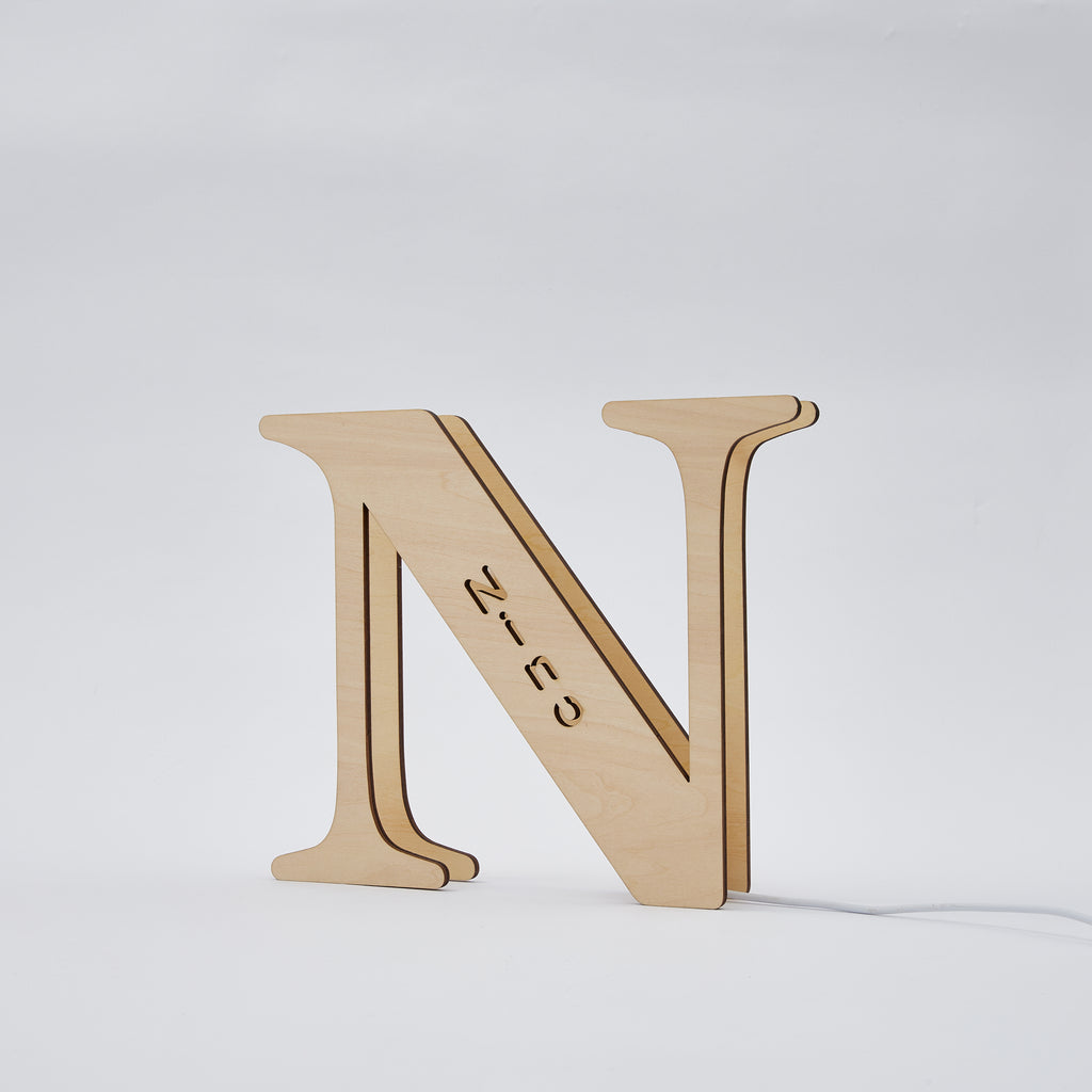 Custom Wooden Alphabet Night Light