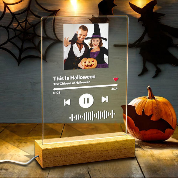 Scan Acrylic Song Plaque Night Light