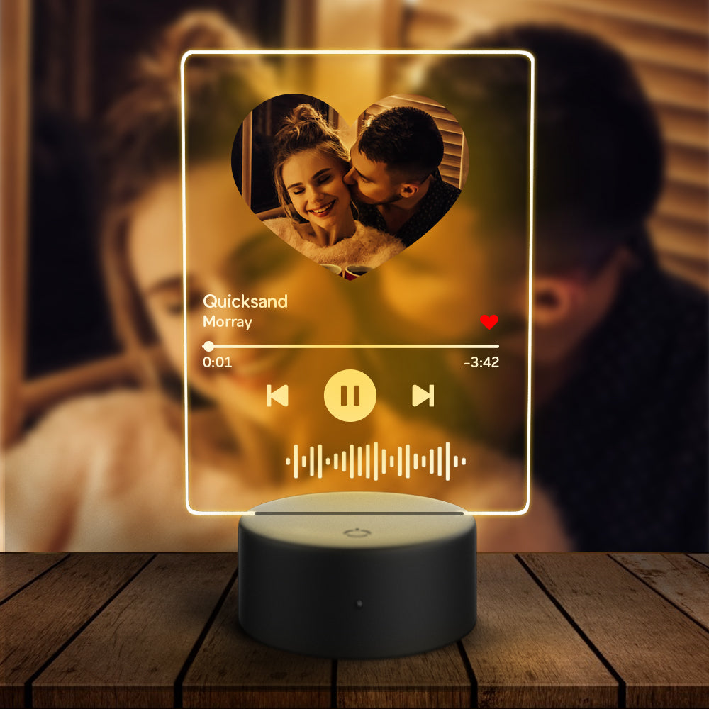 Heart Picture Code Night Light