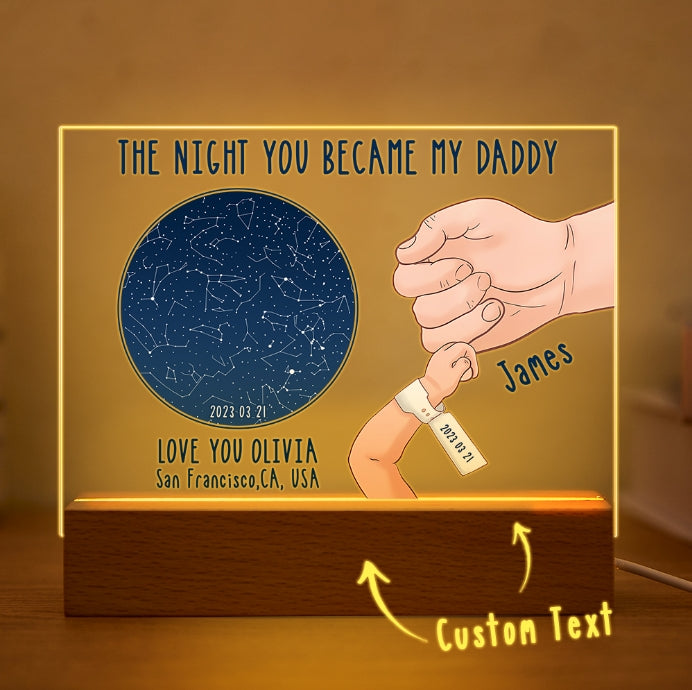 Personalized Star Map Night Light