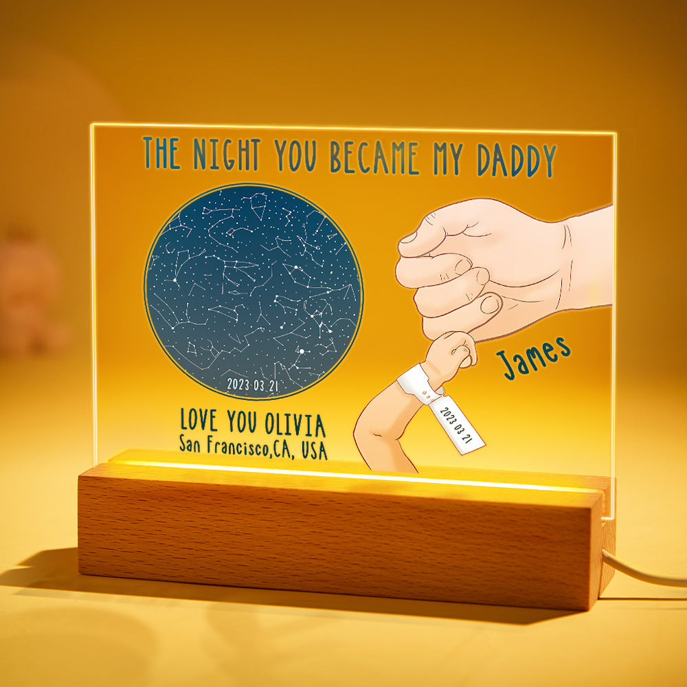 Personalized Star Map Night Light